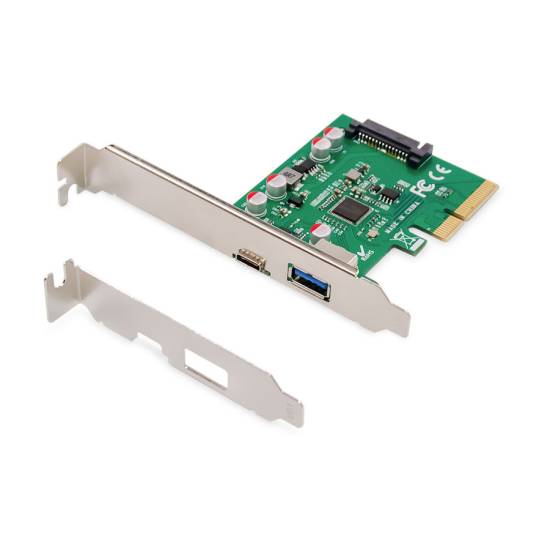 Karta PCI Express USB 3.1 USB-C x1 USB-A x1 Digitus DS-30225