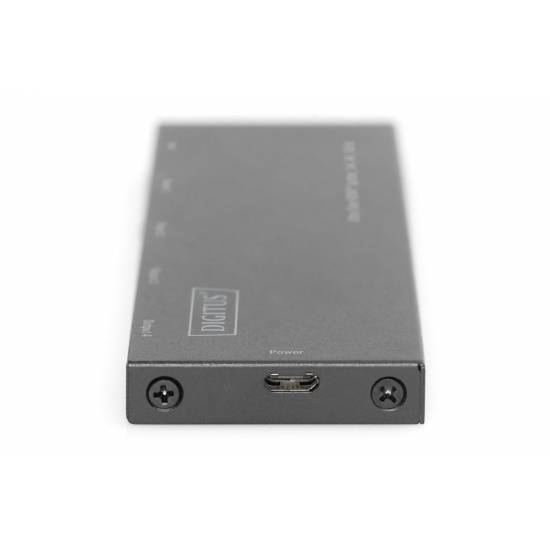 Rozdzielacz HDMI x4 4K 60Hz UHD ultra slim Digitus DS-45323