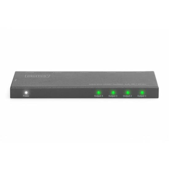 Rozdzielacz HDMI x4 4K 60Hz UHD ultra slim Digitus DS-45323