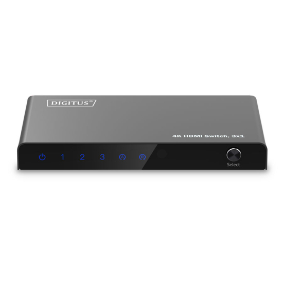 Przełącznik HDMI x3 4K/60Hz UHD HDR 18 Gbps HDCP 2.2 Digitus DS-55331