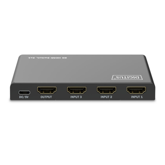 Przełącznik HDMI x3 8K/60Hz HDR 48 Gbps HDCP 2.3 Digitus DS-55333