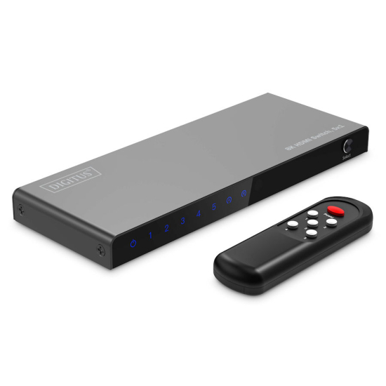 Przełącznik HDMI x5 8K/60Hz HDR 48 Gbps HDCP 2.3 Digitus DS-55334