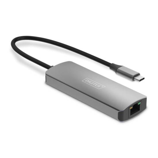 Przedłużacz wideo USB-C - HDMI 4K@120Hz do 30m skrętka kat. 6  Digitus DS-55343