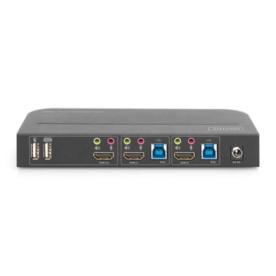 Przełącznik KVM HDMI 4K 2-portowy Digitus DS-12874