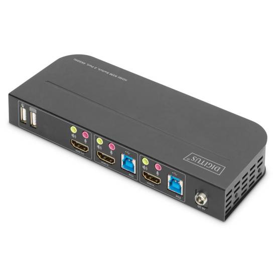 Przełącznik KVM HDMI 4K 2-portowy Digitus DS-12874