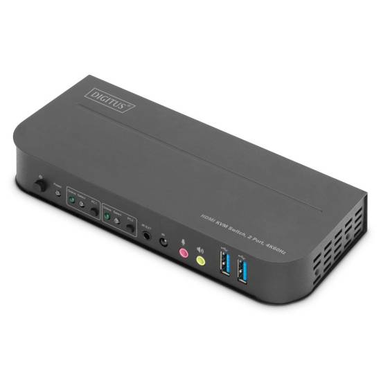 Przełącznik KVM HDMI 4K 2-portowy Digitus DS-12874