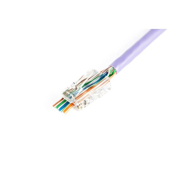 Wtyk modularny RJ45 8p8c przelotowy kat.5e 100szt nieekranowany Ditgitus X-ML-5U-EZ