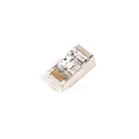 Wtyk modularny RJ45 8p8c przelotowy kat.6 100szt ekranowany Ditgitus X-ML-6F-EZ
