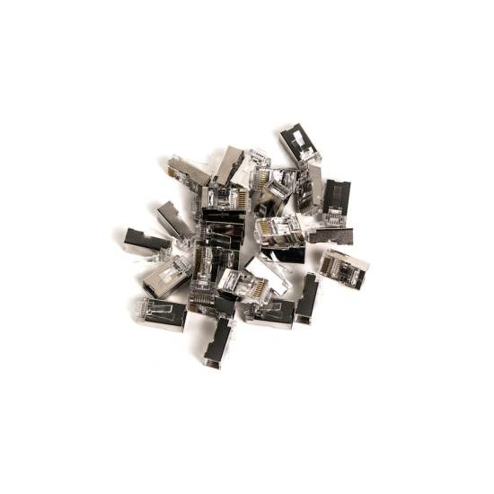 Wtyk modularny RJ45 8p8c przelotowy kat.6 100szt ekranowany Ditgitus X-ML-6F-EZ