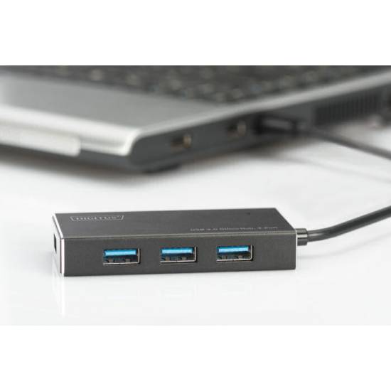 Hub USB3 x4 Digitus DA-70240-1 aktywny