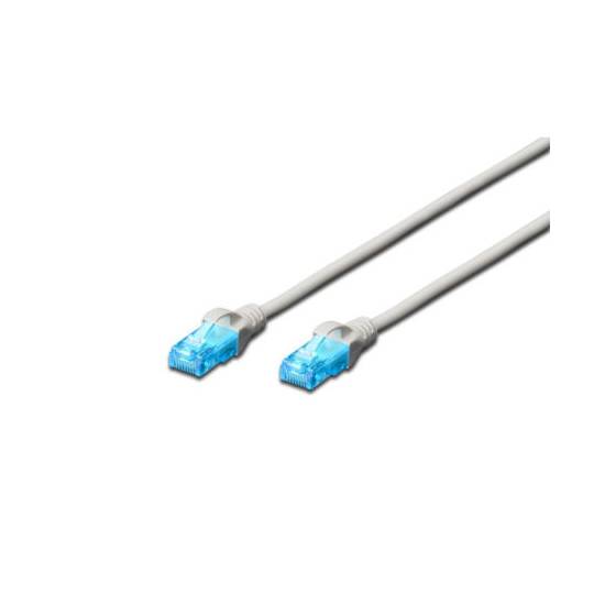 Patch cord UTP kat. 5e 0,5m szary Digitus DK-1512-005