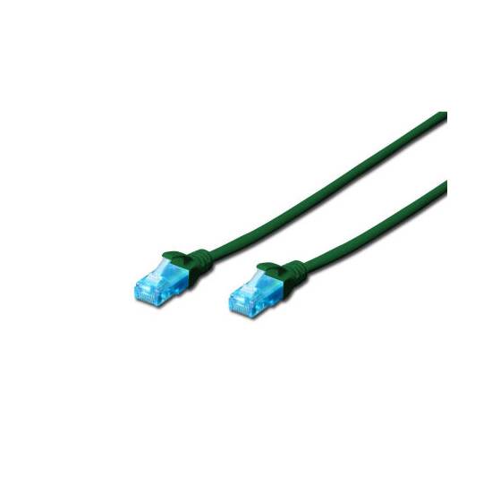 Patch cord UTP kat. 5e 3m zielony Digitus DK-1512-030/G