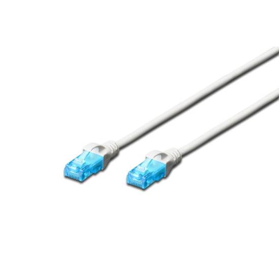 Patch cord UTP kat. 5e 0,5m szary Digitus DK-1512-005