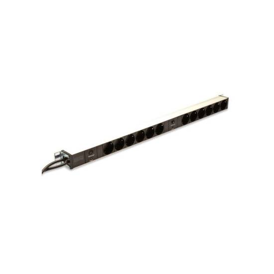 Listwa zasilająca 19" 12-gniazd pionowa 2 obwody 2m Digitus DN-95405