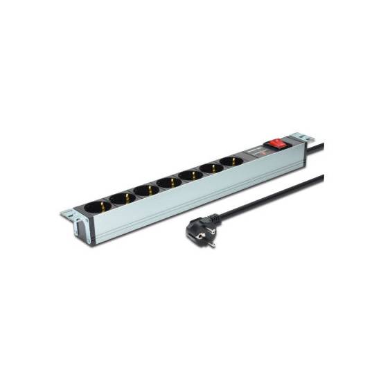 Listwa zasilająca 19" 7-gniazd wyłącznik 2m Digitus DN-95407