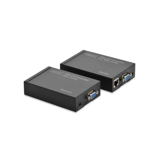 Przedłużacz wideo VGA + audio skrętka 300m 1-portowy Digitus DS-53400