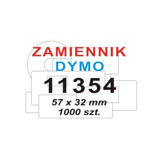 Etykieta Dymo 11354 57 x 32 mm biała uniwersalna zamiennik