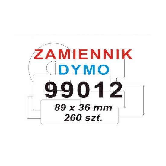 Etykieta Dymo 99012 89 x 36 mm biała adresowa zamiennik
