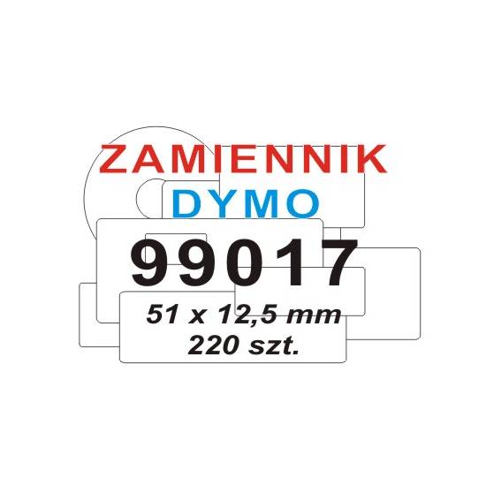 Etykieta Dymo 99017 51 x 12,5 mm biała na teczkę zamiennik