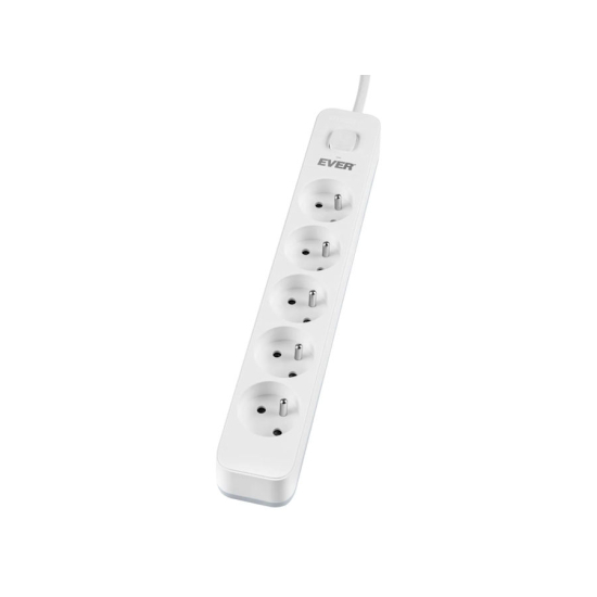 Listwa antyprzepięciowa 5 gniazd EVER Protect 3,0m T/LZ12-PRO030/0000