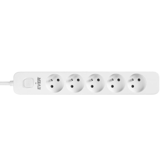 Listwa antyprzepięciowa 5 gniazd EVER Protect 3,0m T/LZ12-PRO030/0000