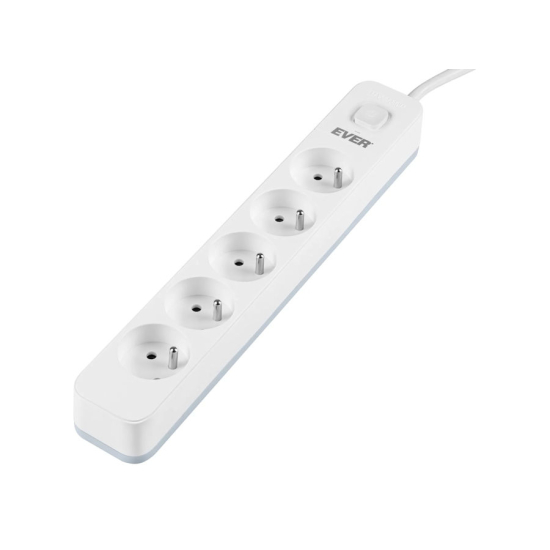 Listwa antyprzepięciowa 5 gniazd EVER Protect 3,0m T/LZ12-PRO030/0000