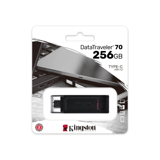 Pamięć USB-C 3.2 Gen 1 Kingston DataTraveler 70 256GB DT70/256GB