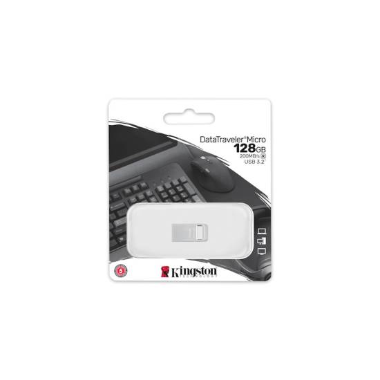 Pamięć USB 3.2 Gen 1 Kingston DataTraveler Micro 128GB DTMC3G2/128GB