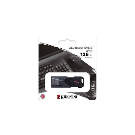 Pamięć USB 3.2 Gen 1 Kingston DataTraveler Exodia Onyx 128GB DTXON/128GB