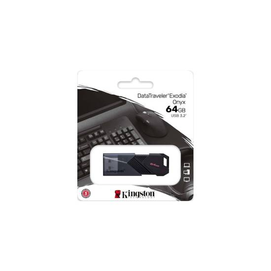 Pamięć USB 3.2 Gen 1 Kingston DataTraveler Exodia Onyx 64GB DTXON/64GB