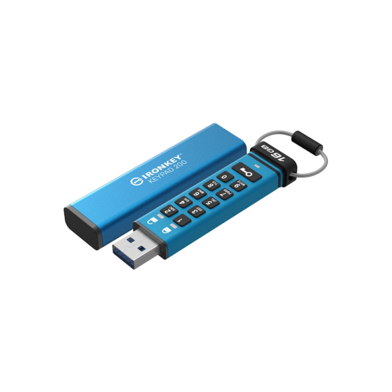 Pamięć USB 3.2 Gen 1 Kingston IronKey Keypad 200 USB-A AES-256 Encrypted 16GB IKKP200/16GB