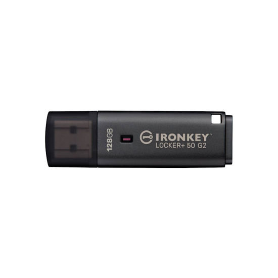 Pamięć USB 3.2 Gen 1 Kingston IronKey Locker+ 50 G2  USB-A AES-256 Encrypted 128GB IKLP50G2/128GB