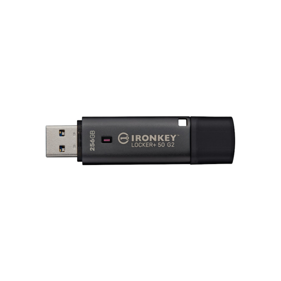 Pamięć USB 3.2 Gen 1 Kingston IronKey Locker+ 50 G2  USB-A AES-256 Encrypted 256GB IKLP50G2/256GB