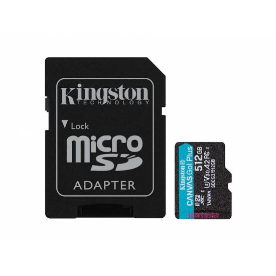 Karta pamięci Kingston Canvas Go+ micro SD 170/90MB/s SDCG3/512GB
