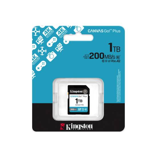 Karta pamięci Kingston Canvas Go! Plus SD 200/100MB/s SDG4/1TB