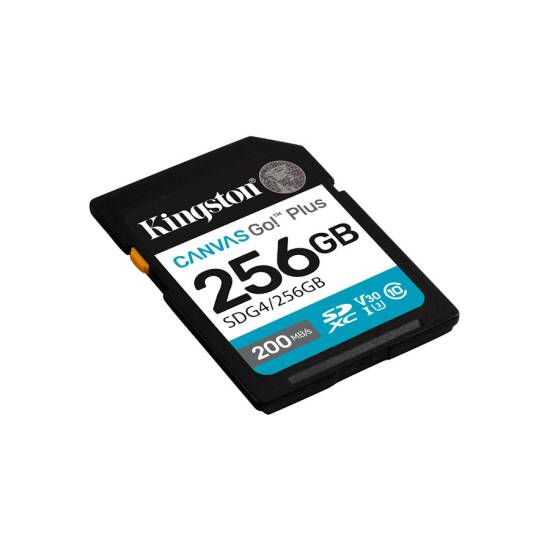 Karta pamięci Kingston Canvas Go! Plus SD 200/100MB/s SDG4/256GB
