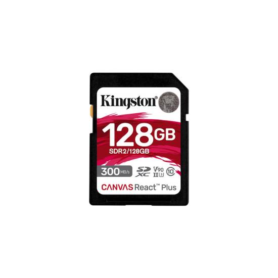 Karta pamięci Kingston Canvas React Plus SD 300/260MB/s SDR2/128GB