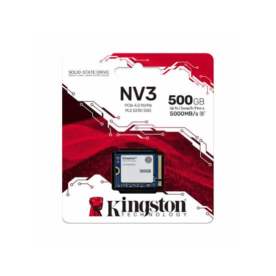 Dysk SSD Kingston NV3 M.2 2230 PCIe 4.0 NVMe 500GB SNV3SM3/500G