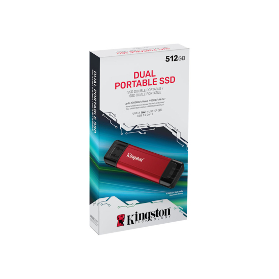 Dysk SSD USB 3.2 Gen 2 Dual USB-A/USB-C 512GB Kingston SPSD/512GB
