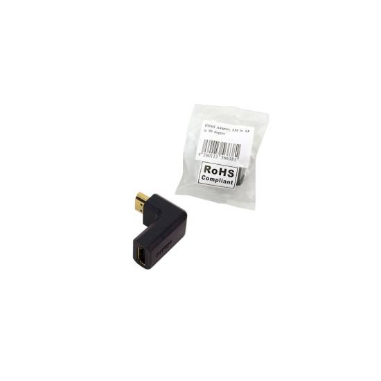 Adapter kątowy HDMI M -> HDMI Ż LogiLink AH0005