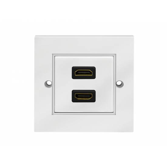 Gniazdo ścienne podtynkowe HDMI x2 LogiLink AH0018