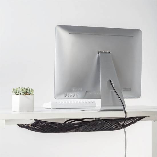 Organizator kabli elastyczna siatka pod biurko czarna LogiLink KAB0111