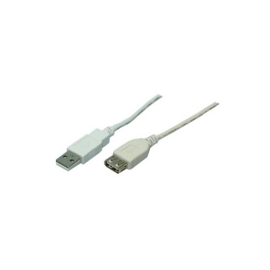 Kabel USB 2.0 A-A przedłużacz 3,0m LogiLink CU0011