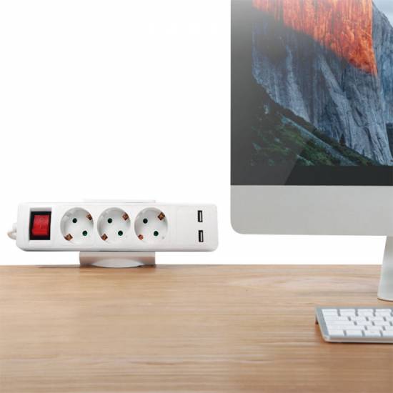 Organizator uchwyt do listwy mocowany do blatu LogiLink KAB0067