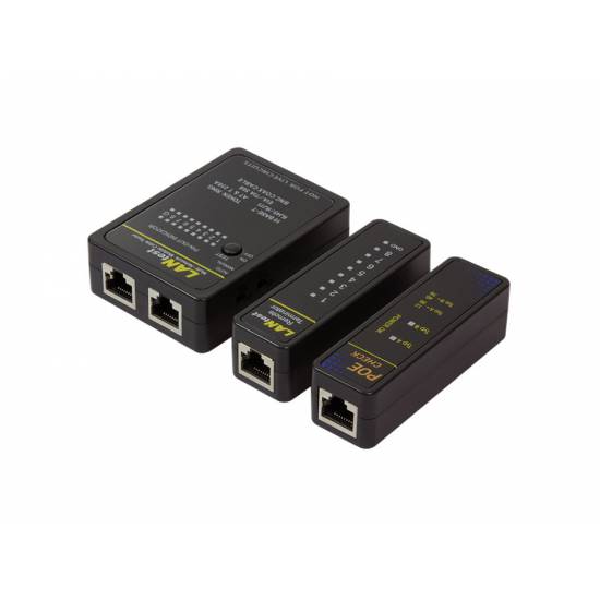 Tester kabli RJ45/RJ12/RJ11/BNC + szukacz PoE LogiLink WZ0015P