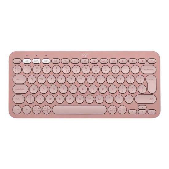 Klawiatura Logitech Pebble Keys 2 K380s bluetooth multi-device różowa tonalna 920-011853
