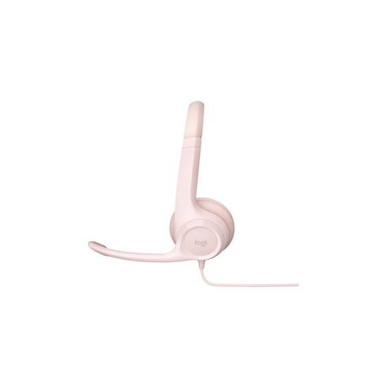 Słuchawki z mikrofonem USB Logitech H390 USB różowe 981-001281