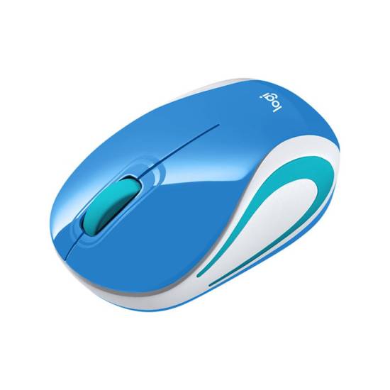 Mysz bezprzewodowa USB Logitech M187 mini niebieska
