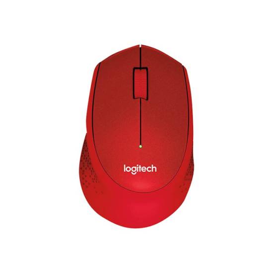 Mysz bezprzewodowa USB Logitech M330 Silent Plus czerwona