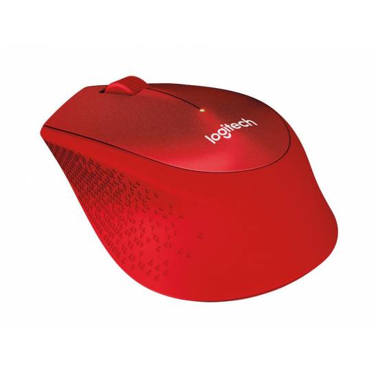 Mysz bezprzewodowa USB Logitech M330 Silent Plus czerwona